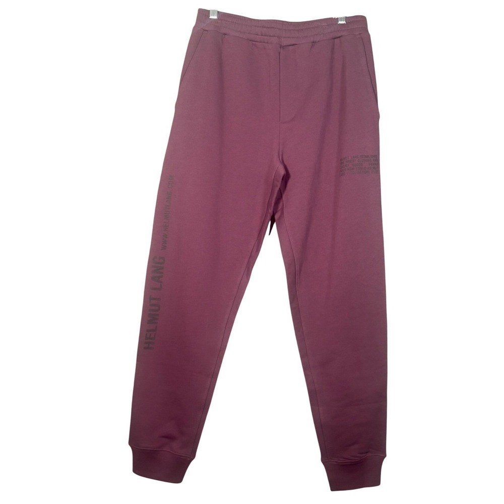 Helmut Lang Mens Distort Jogger Mulberry Purple Cotton Sweatpants Medium
